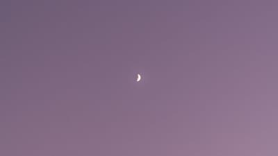 Moon sky minimalism 4k wallpaper