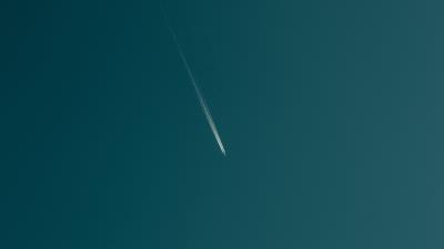 Plane plane trail sky 4k wallpaper