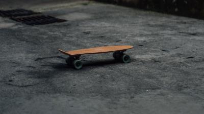 Skate street asphalt 4k wallpaper