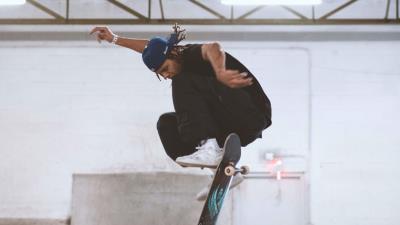 Skateboarder skateboard trick image 4k wallpaper