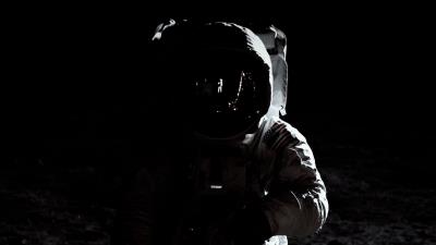 Astronaut spacesuit dark 4k wallpaper