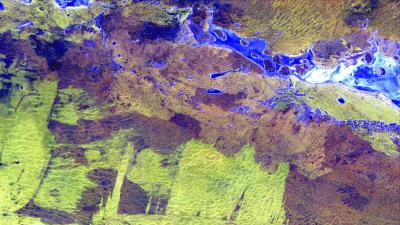 Earth surface aerial view 4k wallpaper