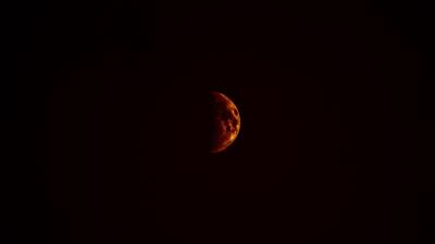 Moon shadow dark 4k wallpaper