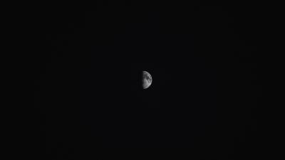 Moon shadow darkness 4k wallpaper