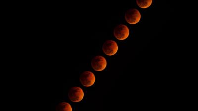 Moon space dark 4k wallpaper