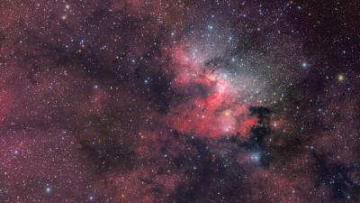 Nebula space pink 4k wallpaper