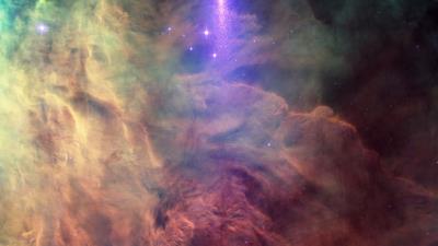 Nebula stars glow 4k wallpaper