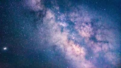 Nebula stars purple 4k wallpaper