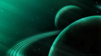 Planet green space 4k wallpaper