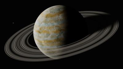 Planet rings space 4k wallpaper