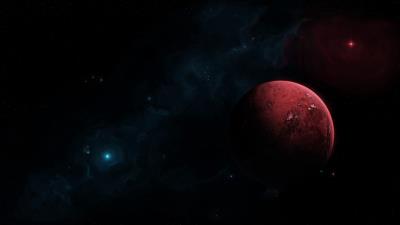 Planet stars dark 4k wallpaper