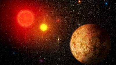 Planet stars shine 4k wallpaper