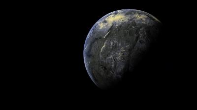 Planet surface dark 4k wallpaper