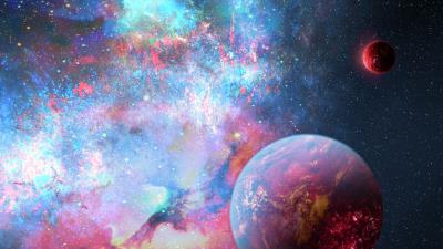 Planets space stars 4k wallpaper