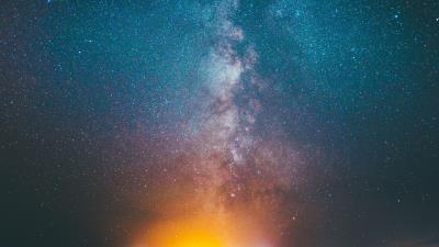 Starry sky spots space 4k wallpaper
