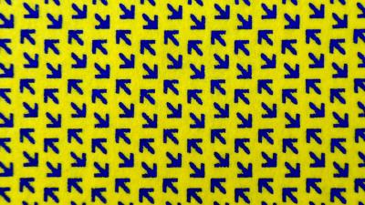 Arrows pattern yellow 4k wallpaper