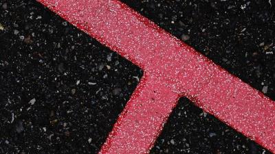 Asphalt lines marking 4k wallpaper