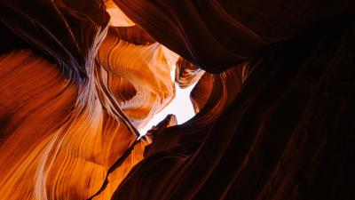 Canyon cave rocks 4k wallpaper