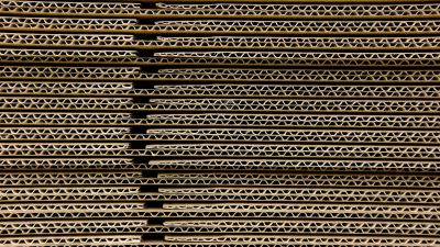 Cardboard corrugated wavy 4k wallpaper