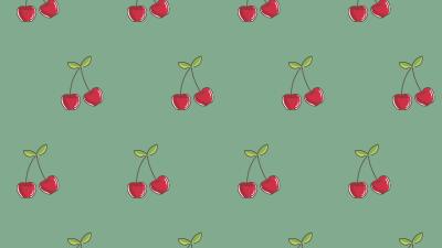 Cherry patterns berries 4k wallpaper