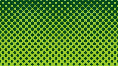Circles green patterns 4k wallpaper