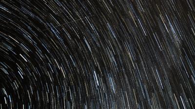 Circles long exposure glow 4k wallpaper