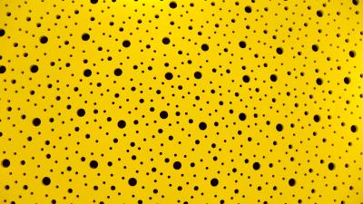 Circles pattern yellow 4k wallpaper