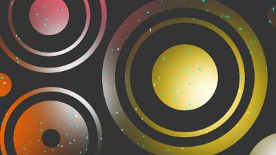 Circles points gradient image 4k wallpaper