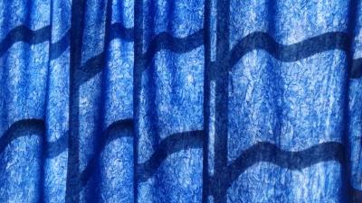 Cloth folds blue 4k wallpaper