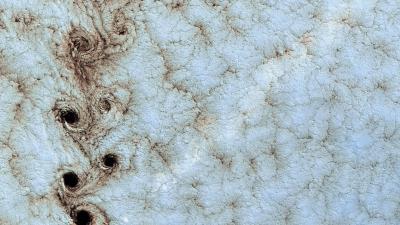 Clouds vortices aerial view 4k wallpaper