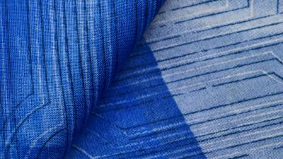 Fabric texture blue 4k wallpaper