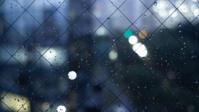 Fence mesh drops texture 4k wallpaper