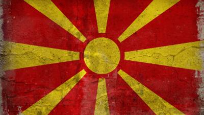 Flag macedonia color texture spo 4k wallpaper