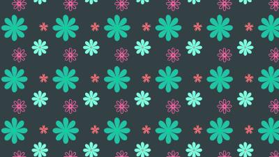 Flowers patterns texture 4k wallpaper
