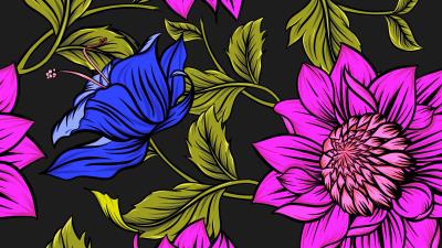 Flowers petals leaves 4k wallpaper