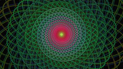 Fractal circles patterns 4k wallpaper