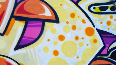 Graffiti colorful wall 4k wallpaper