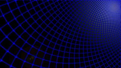 Grid blue black futuristic 4k wallpaper