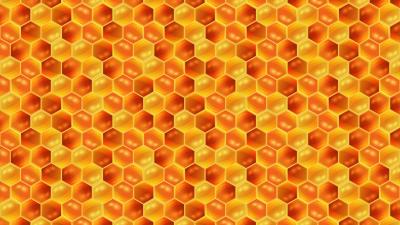 Honeycombs honey pattern 4k wallpaper