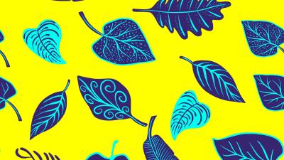 Leaves art yellow 4k wallpaper