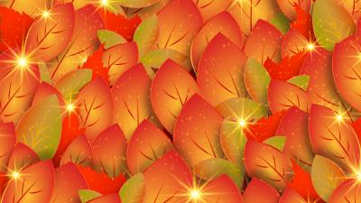 Leaves autumn patterns 4k wallpaper