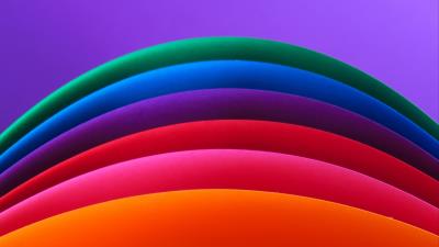 Lines rainbow multicolored 4k wallpaper