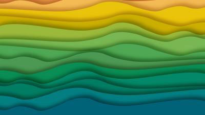 Lines wavy colorful 4k wallpaper
