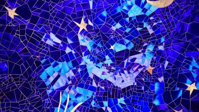 Mosaic texture pattern 4k wallpaper
