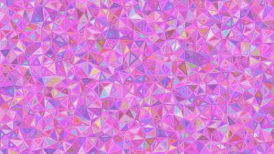 Mosaic triangles pink 4k wallpaper