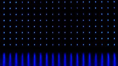 Numbers neon blue 4k wallpaper