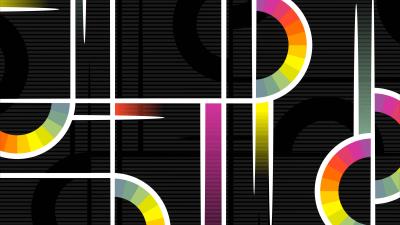 Pattern geometric color 4k wallpaper