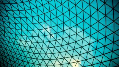 Pattern glass arch 4k wallpaper