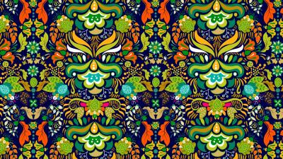 Pattern ornament motley 4k wallpaper