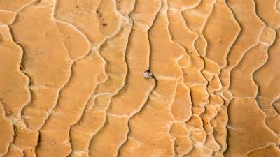 Sand traces drought 4k wallpaper